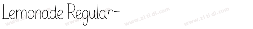 Lemonade Regular字体转换